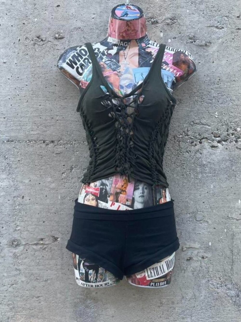 forest fairy slitweave tank top